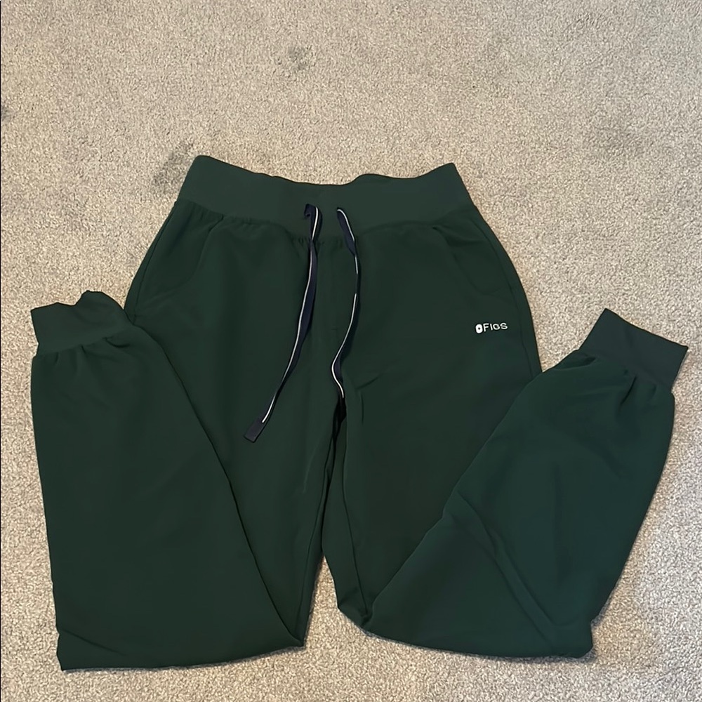 Figs Green Track Pants